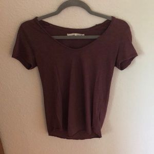 Abercrombie & Fitch Tee (Burgundy)
